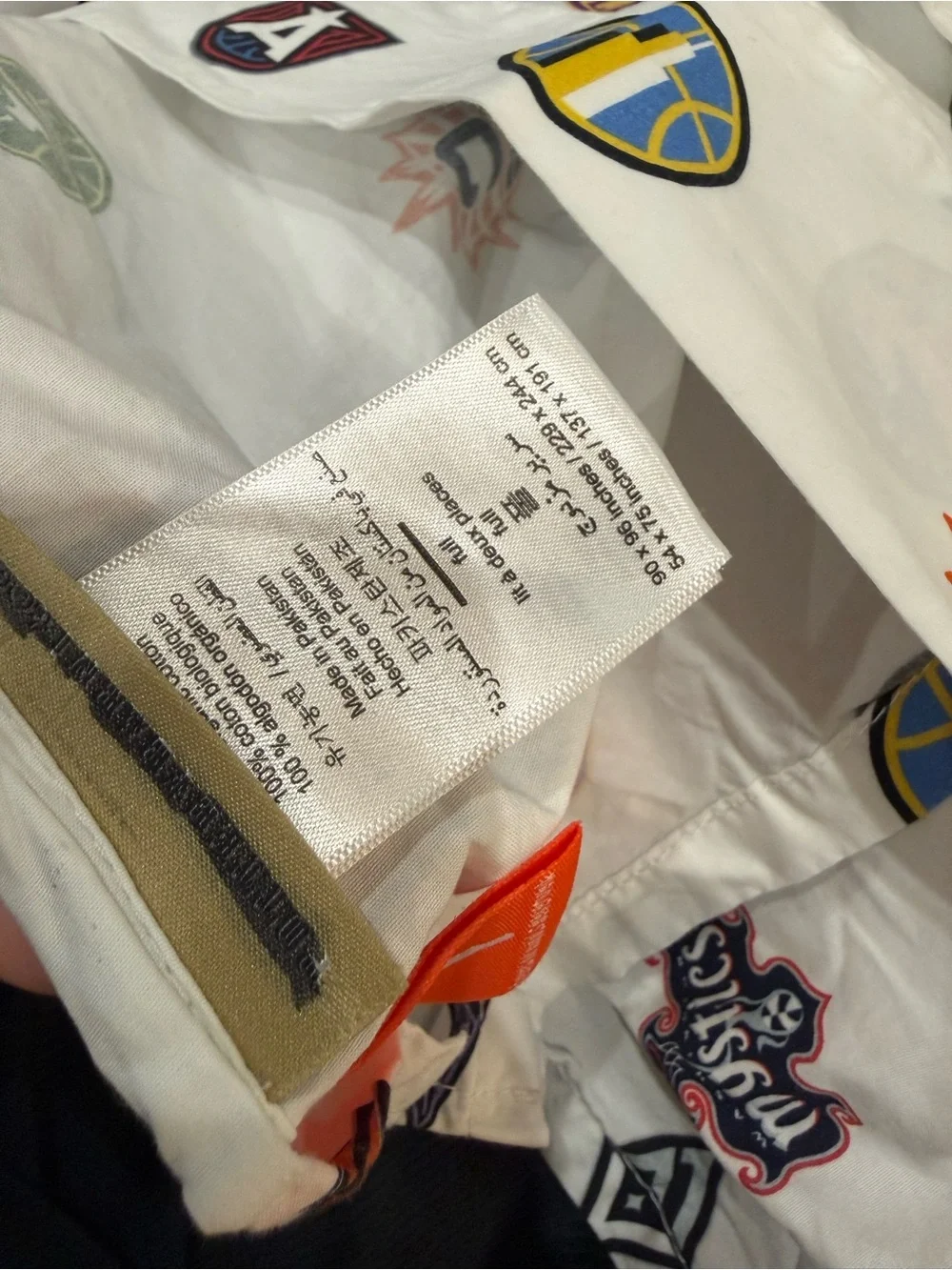 WNBA Logo Sheet Set Full Pottery Barn teen
